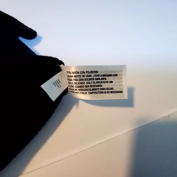 Girls Black Off-Shoulder Short Sleeve Top S(6/6X) Art Class Polyester & Rayon - Picture 8 of 8